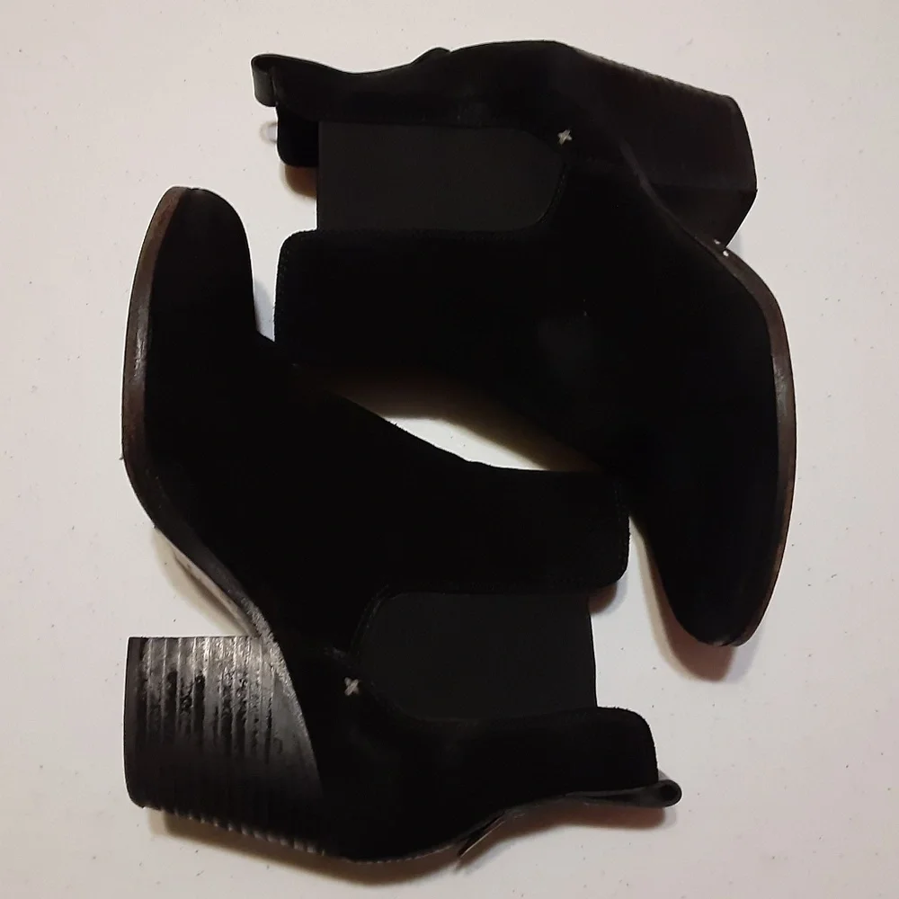 Rag & Bone New York Black Suede Chelsea Ankle Boots